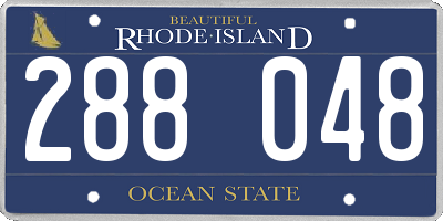RI license plate 288048