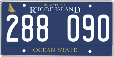 RI license plate 288090