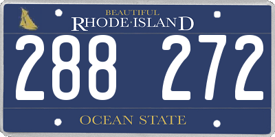 RI license plate 288272