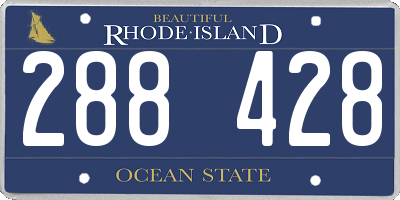 RI license plate 288428