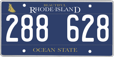RI license plate 288628