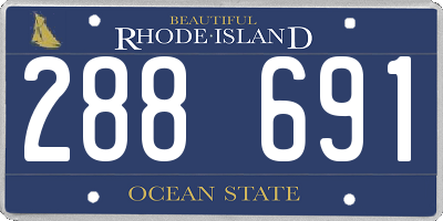 RI license plate 288691