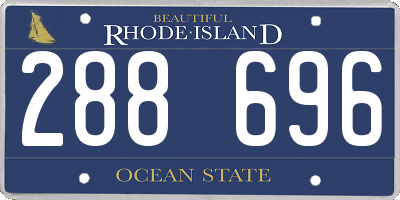 RI license plate 288696