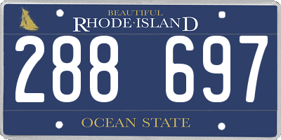 RI license plate 288697