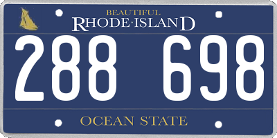 RI license plate 288698