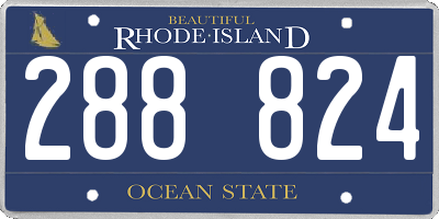 RI license plate 288824