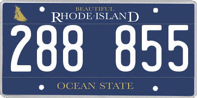 RI license plate 288855
