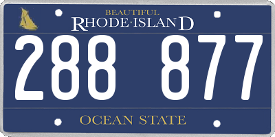 RI license plate 288877