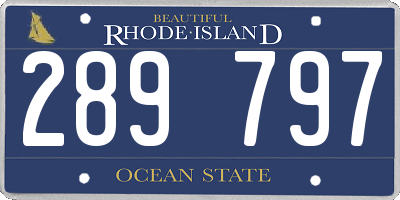 RI license plate 289797