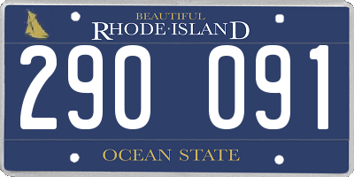RI license plate 290091
