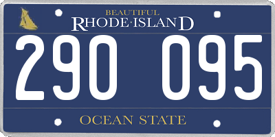 RI license plate 290095