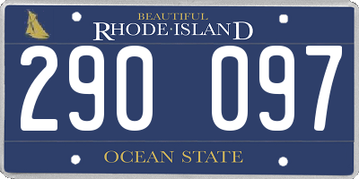 RI license plate 290097