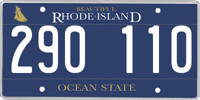 RI license plate 290110