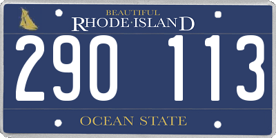 RI license plate 290113