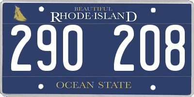 RI license plate 290208