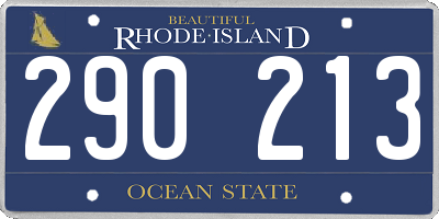 RI license plate 290213