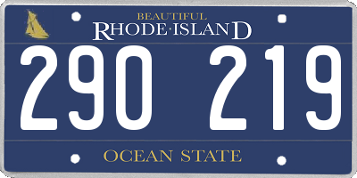 RI license plate 290219