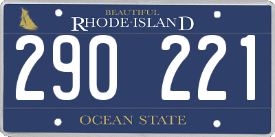 RI license plate 290221