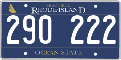 RI license plate 290222