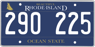 RI license plate 290225