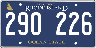 RI license plate 290226