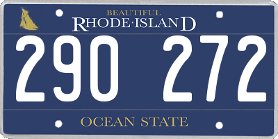 RI license plate 290272