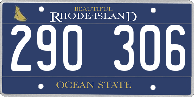 RI license plate 290306