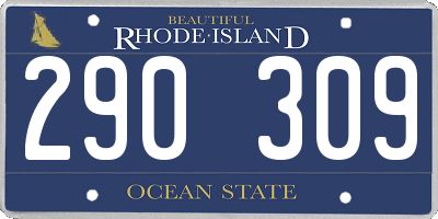 RI license plate 290309