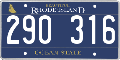 RI license plate 290316