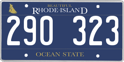 RI license plate 290323