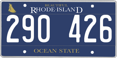 RI license plate 290426