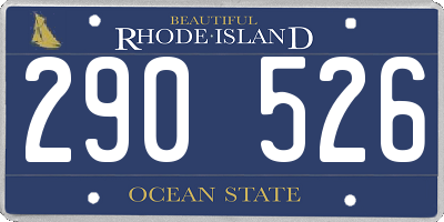 RI license plate 290526