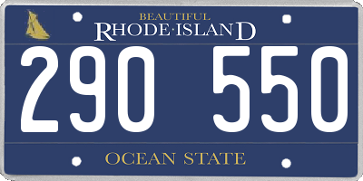 RI license plate 290550