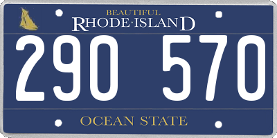 RI license plate 290570