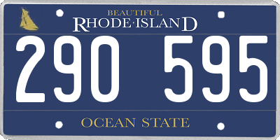 RI license plate 290595