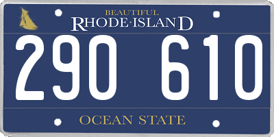 RI license plate 290610