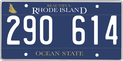 RI license plate 290614