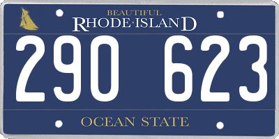 RI license plate 290623