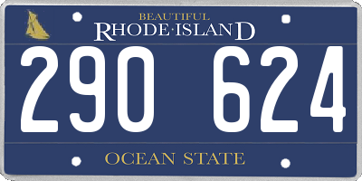 RI license plate 290624