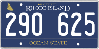 RI license plate 290625