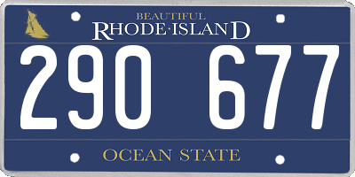 RI license plate 290677