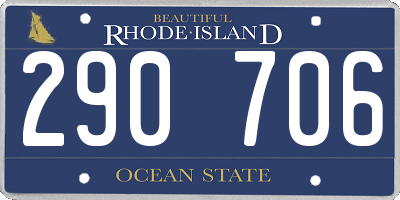 RI license plate 290706