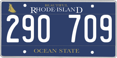 RI license plate 290709