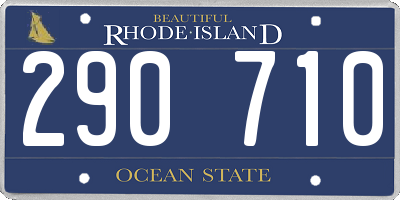 RI license plate 290710