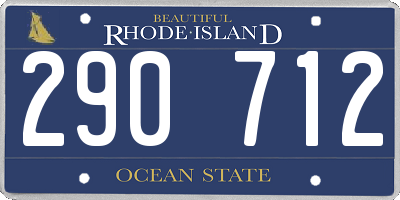 RI license plate 290712