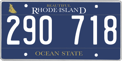 RI license plate 290718