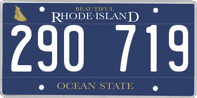 RI license plate 290719