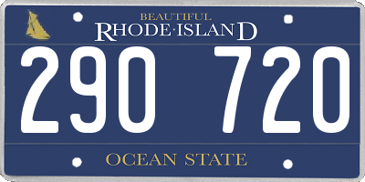 RI license plate 290720