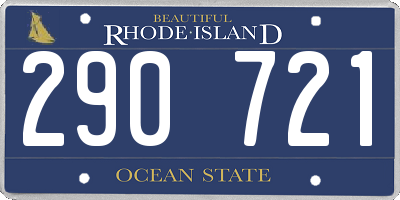 RI license plate 290721