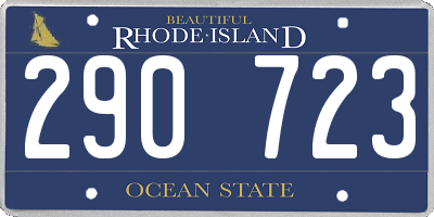 RI license plate 290723
